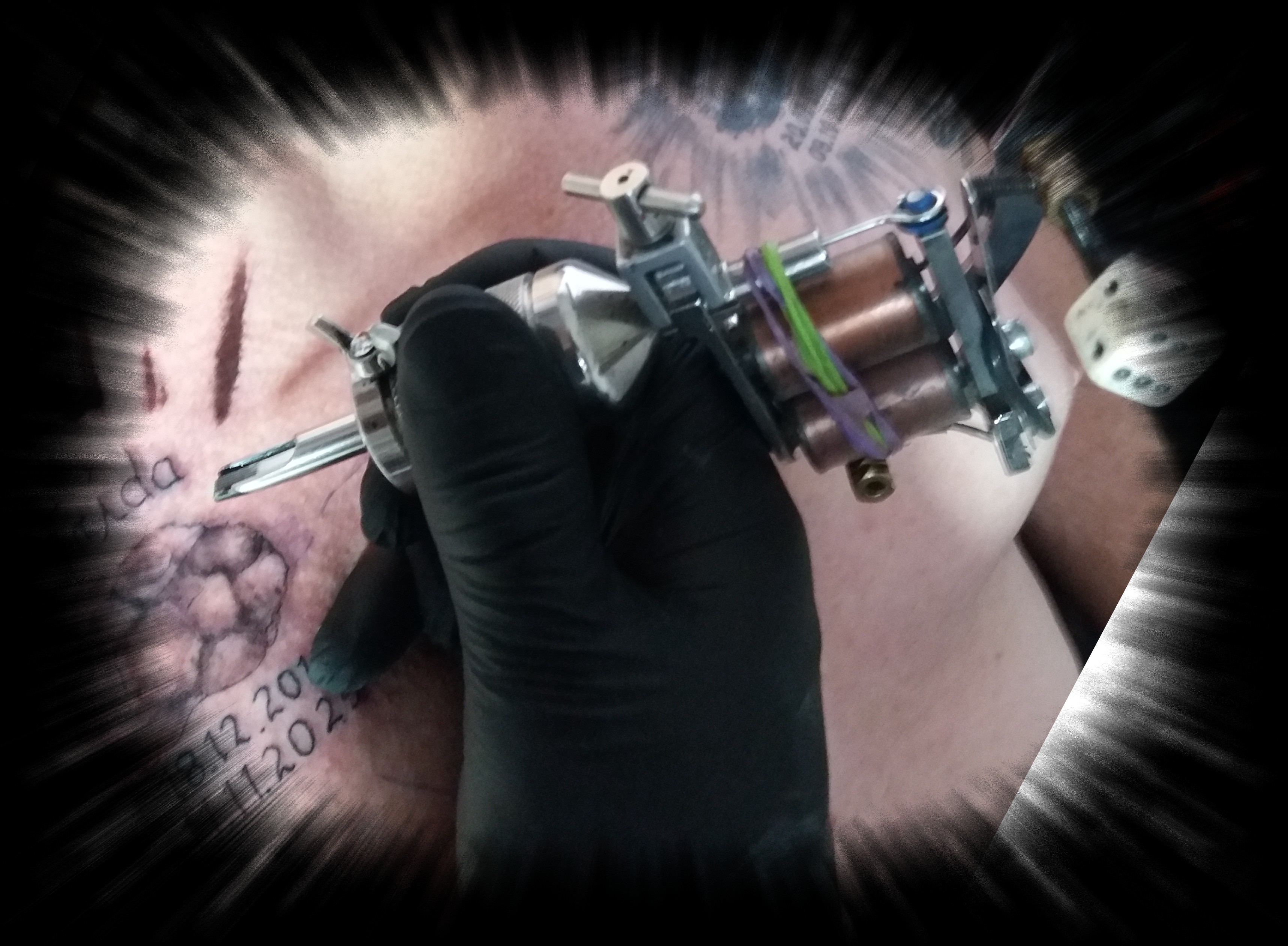 Spule bei der Arbeit Tattoo Recklinghausen STUDIO 45